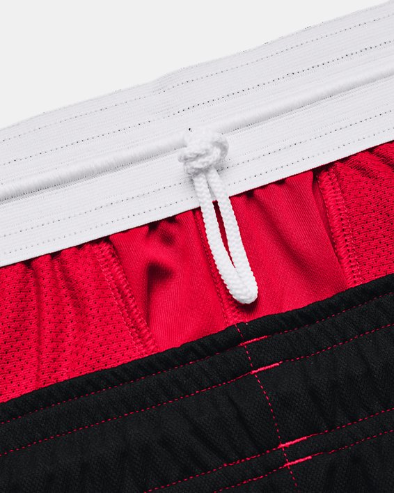 Men's UA Baseline 10" Shorts, Red, pdpMainDesktop image number 4